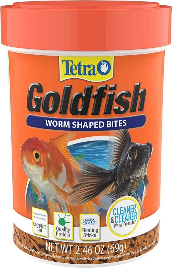 Picture of Tetra YT78587M Goldfish Worm Shaped Bites