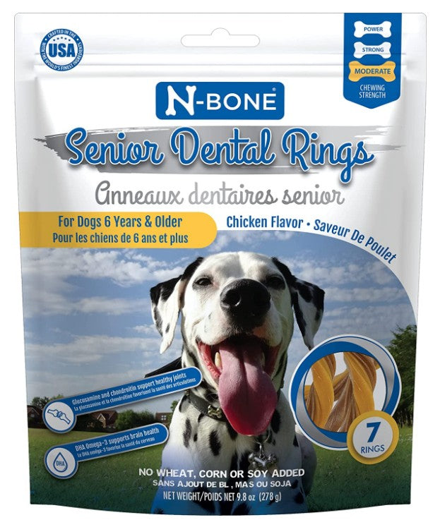 Picture of N-Bone NB80054M Senior Dental Rings for Chicken Flavor