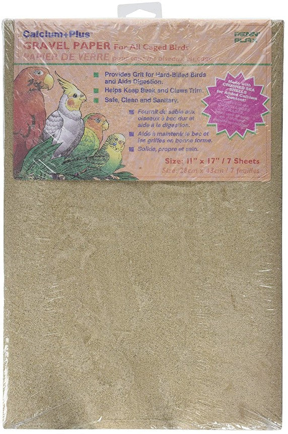 Picture of Penn Plax PP00293N Calcium Plus Gravel Paper for Caged Birds