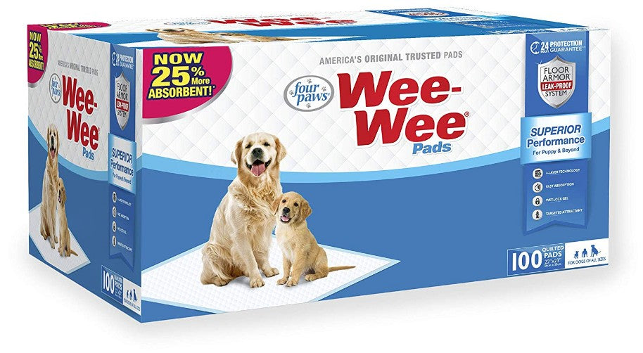 Picture of Four Paws FF01640N Original Wee Wee Pads Floor Armor Leak-Proof System for All Dogs & Puppies