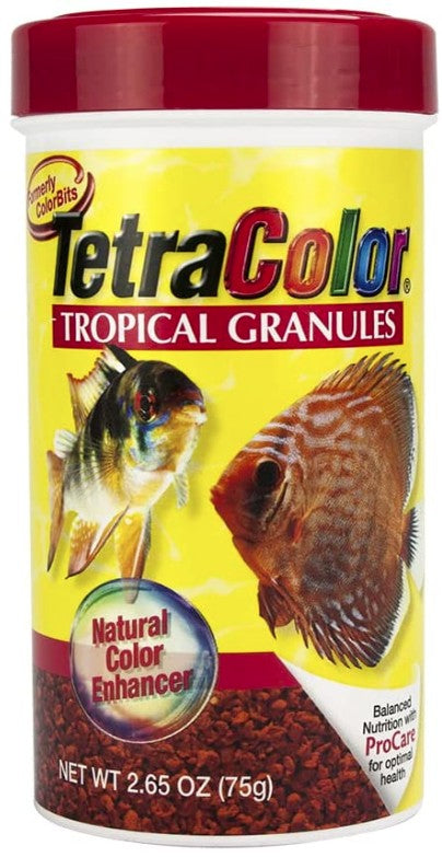Picture of Tetra YT16159M Color Tropical Granules Fish Food with Natural Enhancers