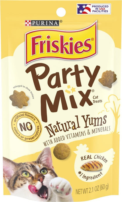 Picture of Friskies PR29424P Natural Yums with Real Chicken Party Mix Cat Treats