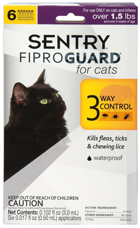 Picture of Sentry SG03074M FiproGuard Flea & Tick Control for Cats