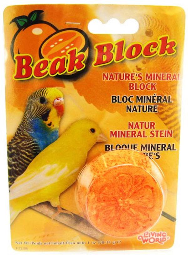 Picture of Living World XB2186M Beak Block with Minerals Orange