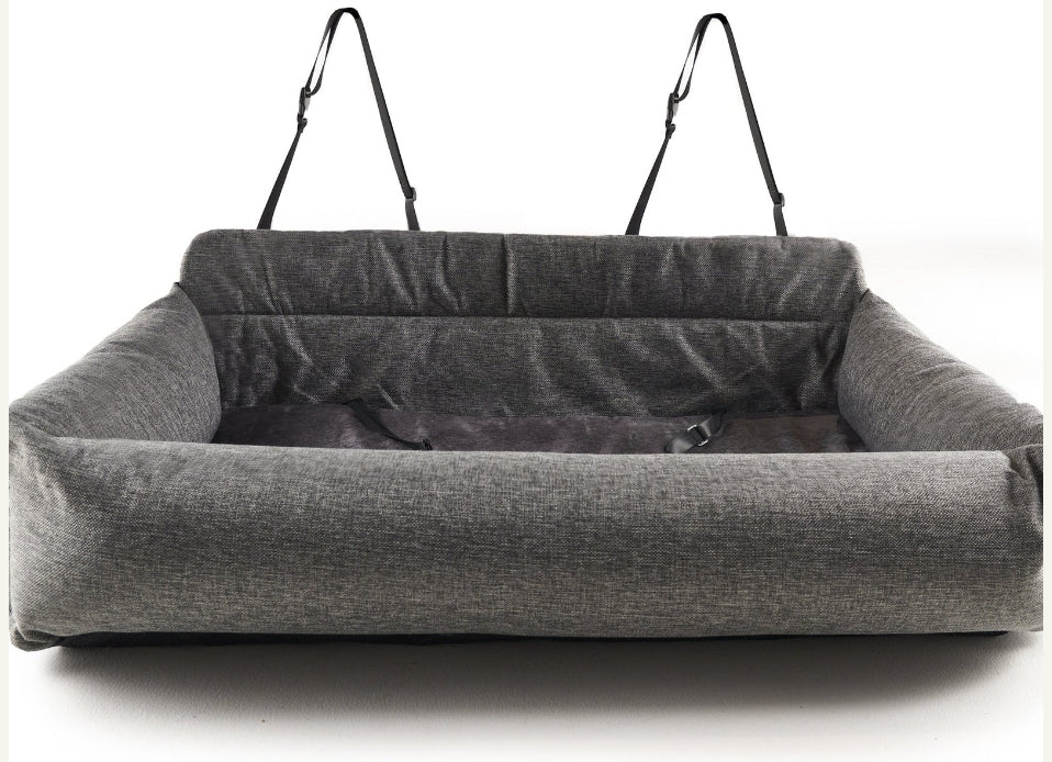 Picture of Paw PAW91196 PupProtector Memory Foam Dog Car Bed Single Seat&#44; Gray