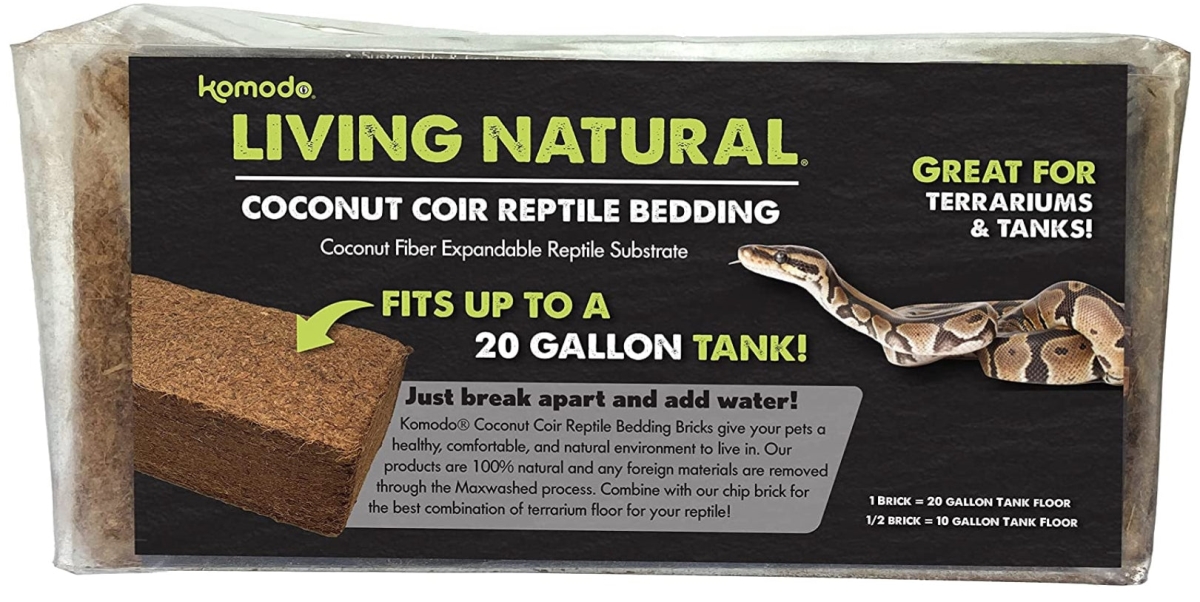Picture of Komodo KO93350M Living Natural Coconut Coir Reptile Bedding Brick