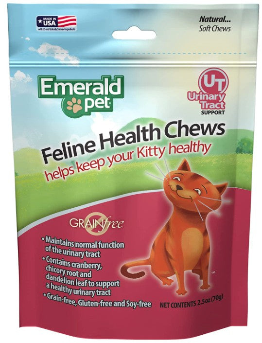 Picture of Emerald Pet EMR00444M Feline Health Chews Urinary Tract Support