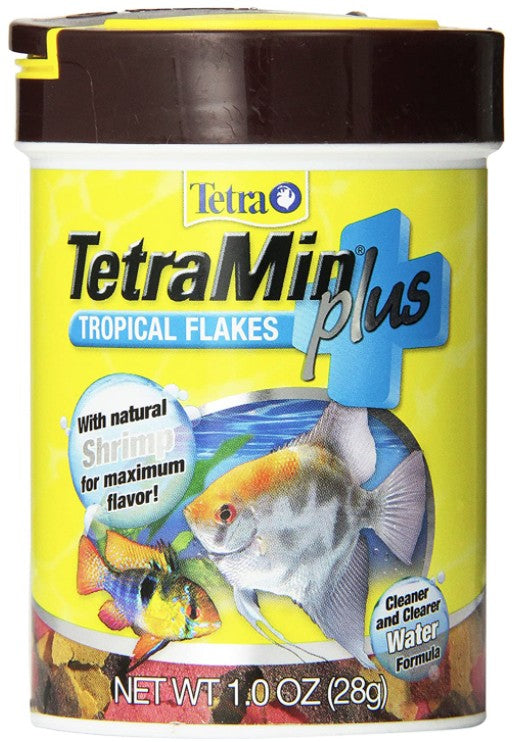 Picture of Tetra YT77242M TetraMin Tropical Flakes Plus with Natural Shrimp Fish Food