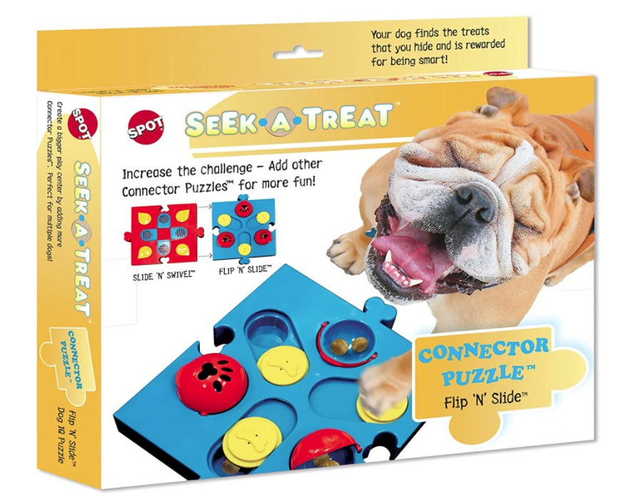 Picture of Spot ST5779P Seek-A-Treat Flip N Slide Connector Puzzle Interactive Dog Treat & Puzzle Toy