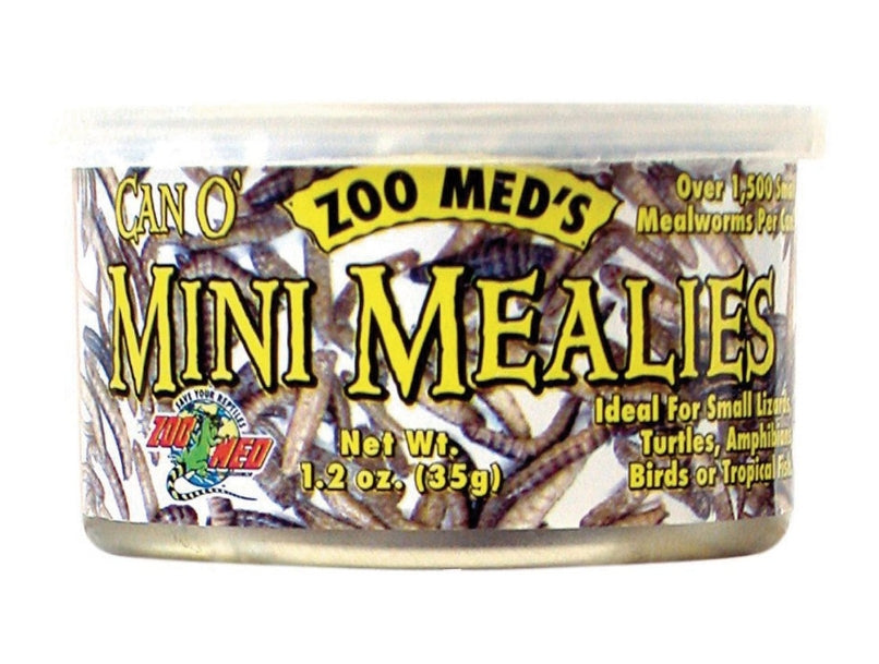 Picture of Zoo Med ZM40047P Can O Mini Mealies Mealworms for Reptiles&#44; Turtles Amphibians Birds or Fish
