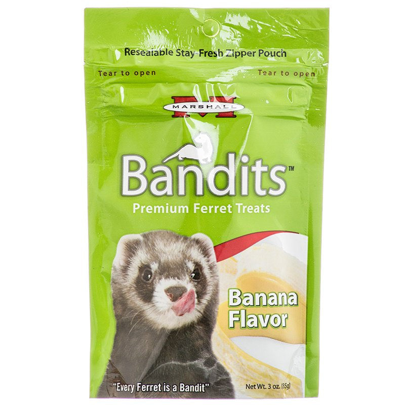 Picture of Marshall MA00385M Bandits Banana Flavor Premium Ferret Pet Treats