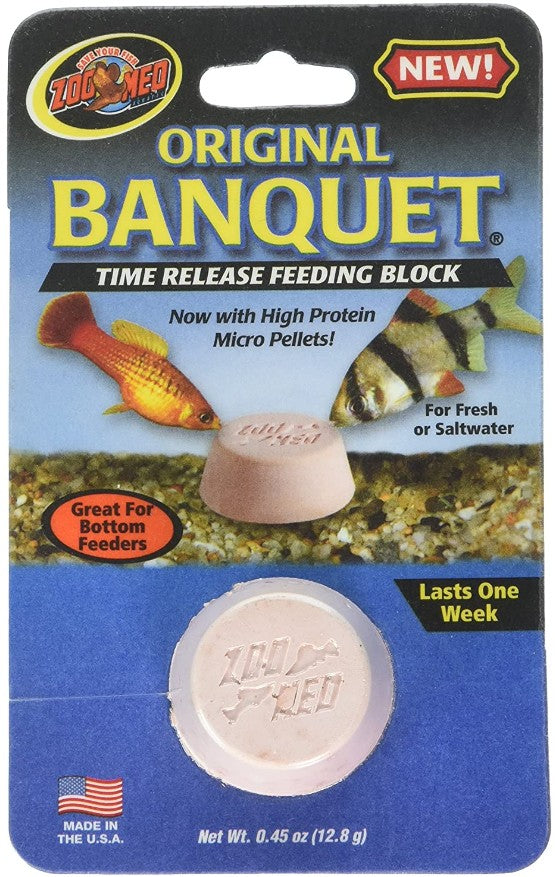 Picture of Zoo Med ZM11100M Original Banquet Time Release Feeding Block for Fresh or Saltwater Fish