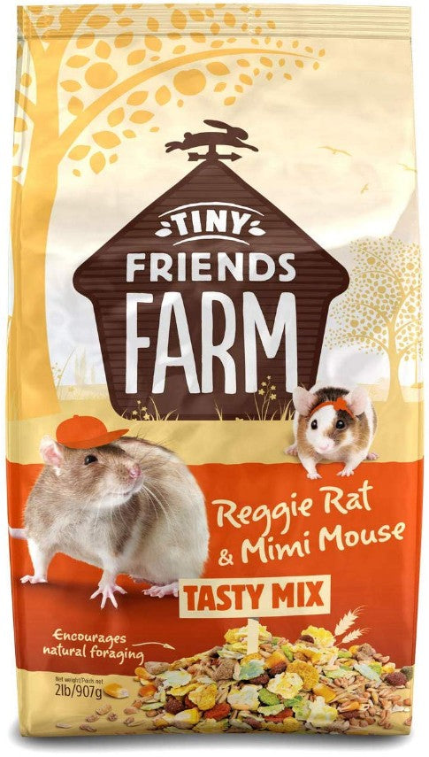 Picture of Supreme Pet Foods SPR21170M Tiny Friends Farm Reggie Rat & Mimi Mouse Tasty Mix Food