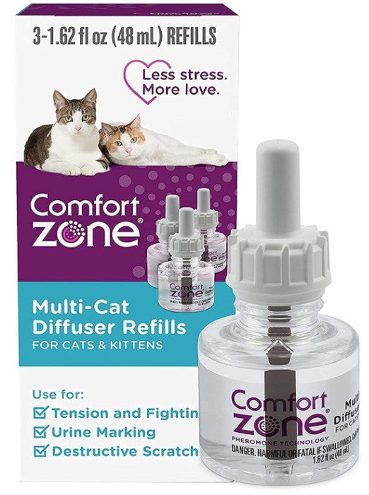 Picture of Comfort Zone FN00358P Multi-Cat Diffuser Refills for Cats & Kittens