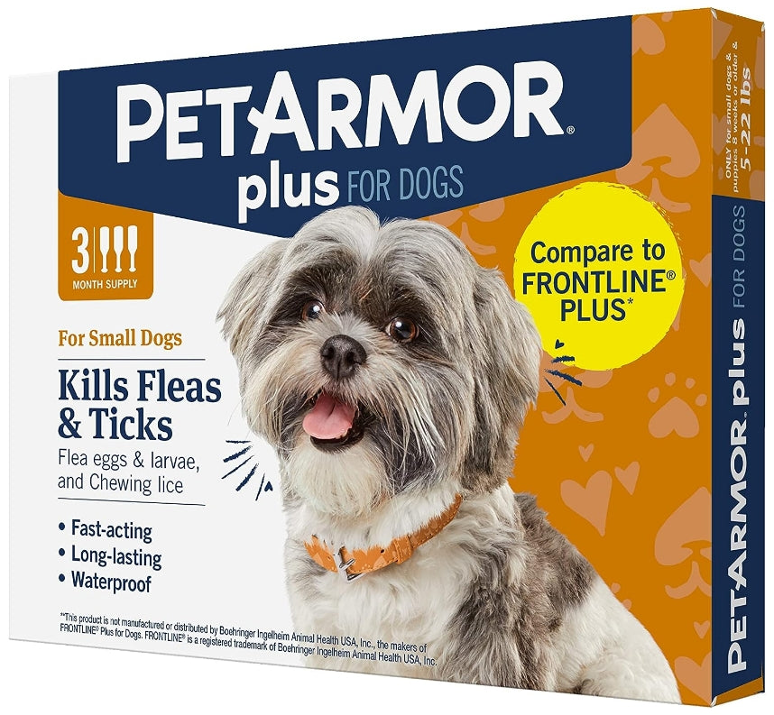 Picture of Petarmor SG02565M 5-22 lbs Plus Flea & Tick Treatment for Small Dogs
