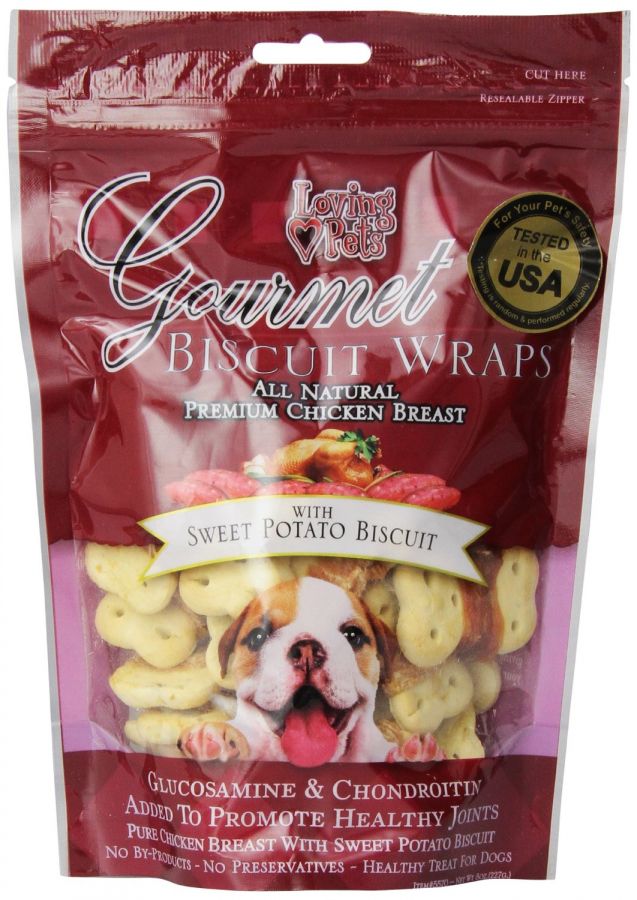 5570 8 oz Gourmet Sweet Potato Biscuit & Chicken Wraps