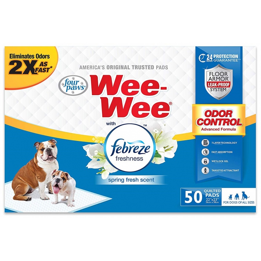 Picture of Four Paws 100534946 Wee-Wee Pads&#44; Febreze Freshness - 50 Count
