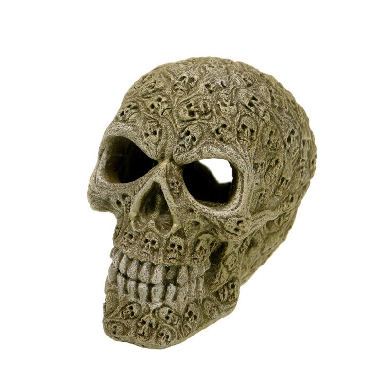 Picture of Blue Ribbon Pet Products EE-339 4.5 x 3 x 3.75 in. Exotic Environments Haunted Skull Aquarium Ornament