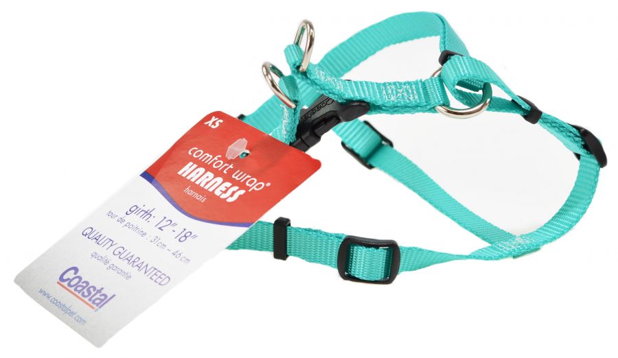 Picture of Coastal Pet 6345 TEL16 12 - 18 x 0.375 in. Teal Nylon Comfort Wrap Dog Harness