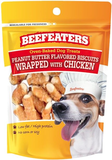 Picture of Beefeaters BFE02150 2.39 oz Oven Baked Peanut Butter with Chicken Biscuit for Dogs