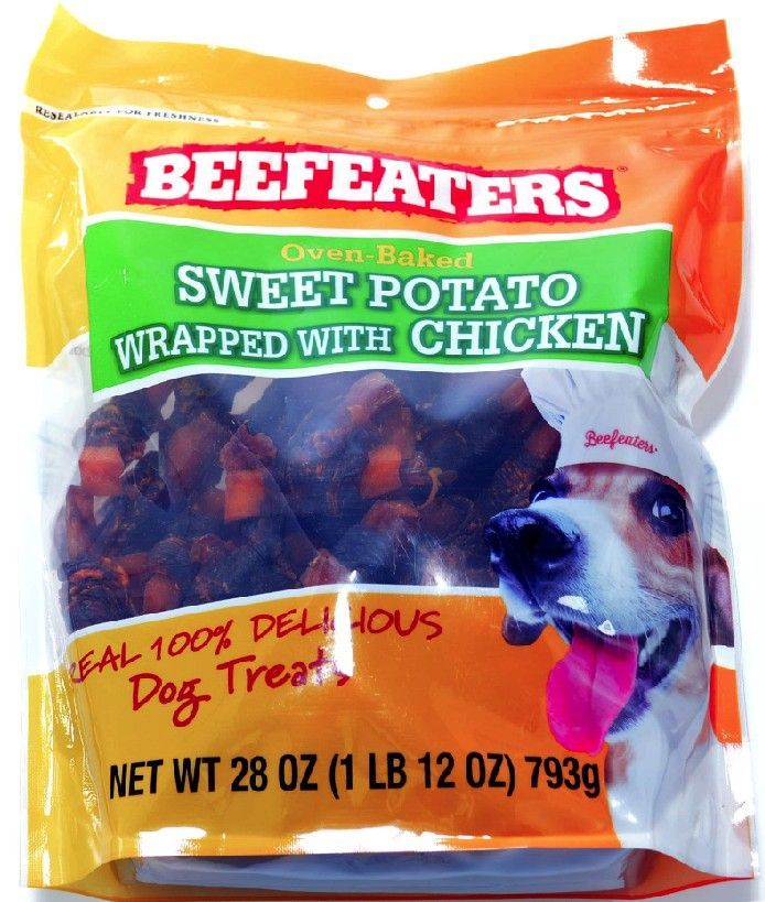 Picture of Beefeaters BFE02291 28 oz Oven Baked Sweet Potato Wrapped with Chicken Dog Treat