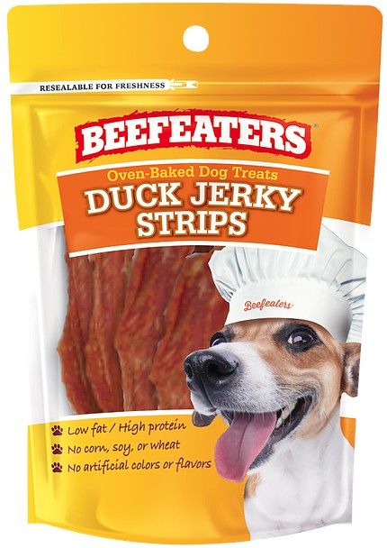 Picture of Beefeaters BFE02292 24 oz Oven Baked Duck Jerky Strips Dog Treat for Dog