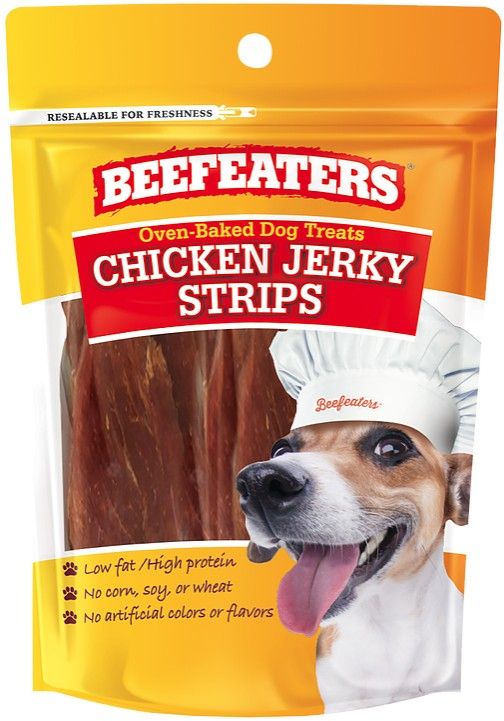 Picture of Beefeaters BFE02340 24 oz Oven Baked Chicken Jerky Strips Dog Treats