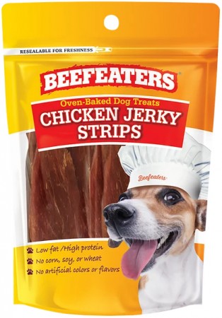 Picture of Beefeaters BFE02390 Oven Baked Chicken Jerky Strips Dog Treat
