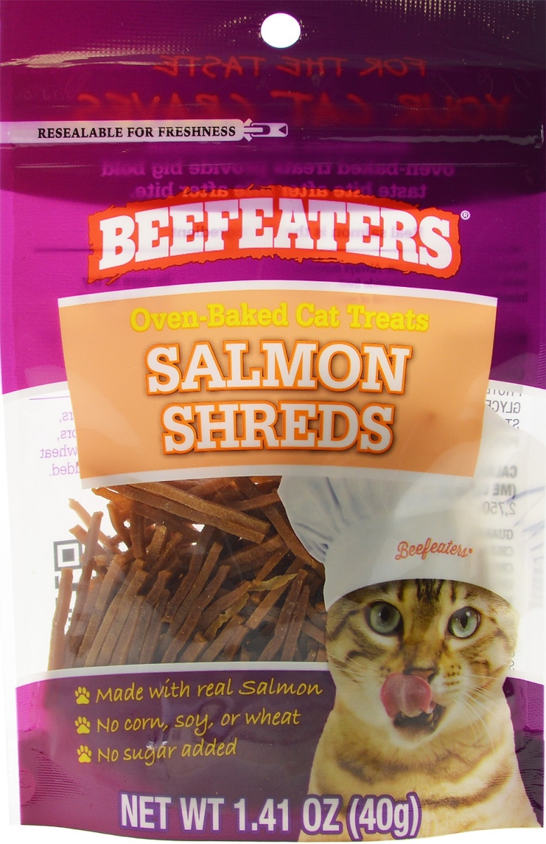 Picture of Beefeaters BFE02409 Oven Baked Salmon Shreds Cat Treat