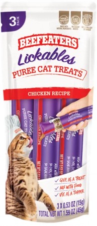 Picture of Beefeaters BFE02436 Lickables Chicken Puree Cat Treats