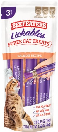 Picture of Beefeaters BFE02438 Lickables Salmon Puree Cat Treats