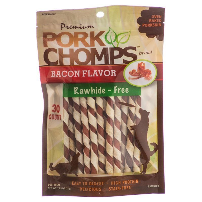 Picture of Scott Pet SCP97886 Mini Pork Chomps Premium Pork Twistz Treats - Bacon - 30 Count