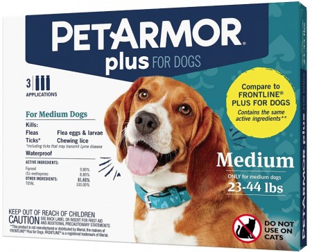 Picture of PetArmor SG02566 23-44 lbs Plus Flea & Tick Treatment for Medium Dogs