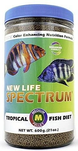 Picture of New Life Spectrum SPC02036 600 g Tropical Fish Food Medium Sinking Pellets