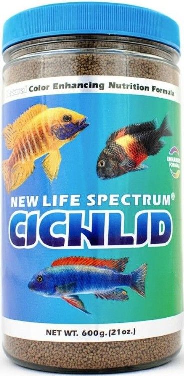 Picture of New Life Spectrum SPC02126 600 g Cichlid Food Regular Sinking Pellets