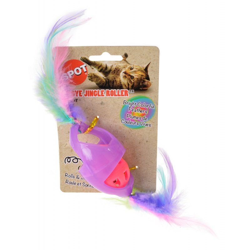 Picture of Spot ST52045 Tie Dye Jingle Roller Cat Toy&#44; Assorted Colors