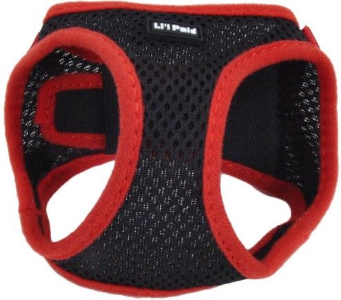 Picture of Lil Pals 16383BSM Black Harness with Red Lining - Small
