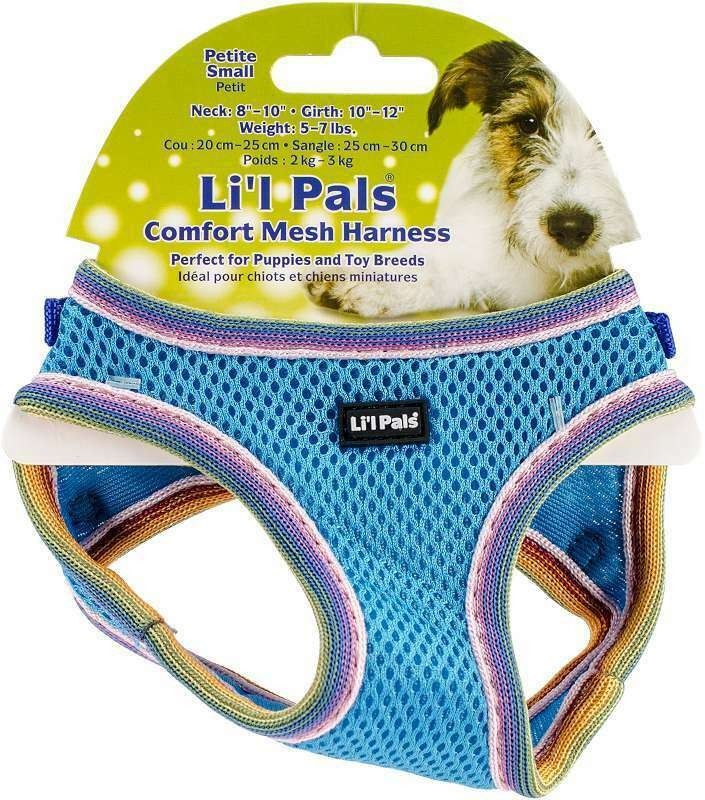 Picture of Lil Pals 16383USM Comfort Mesh Harness with Blue Lagoon - Small