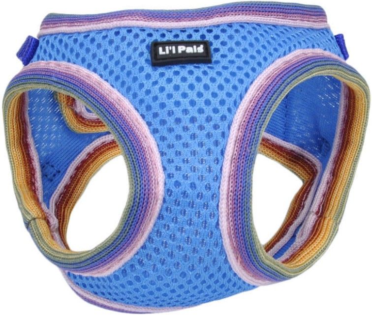 Picture of Lil Pals 16383UXS Comfort Mesh Harness Blue Lagoon Dog - Extra Small