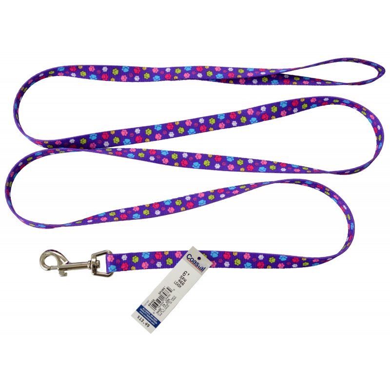 Picture of Coastal Pet 466SPW 6 ft. x 0.62 in. Pet Attire Styles Nylon Dog Leash&#44; Special Paw
