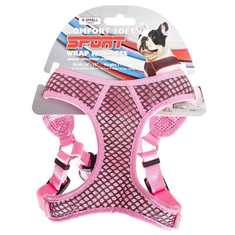 Picture of Coastal Pet 6484PK Sport Wrap Adjustable Harness Dog&#44; Pink - Extra Small
