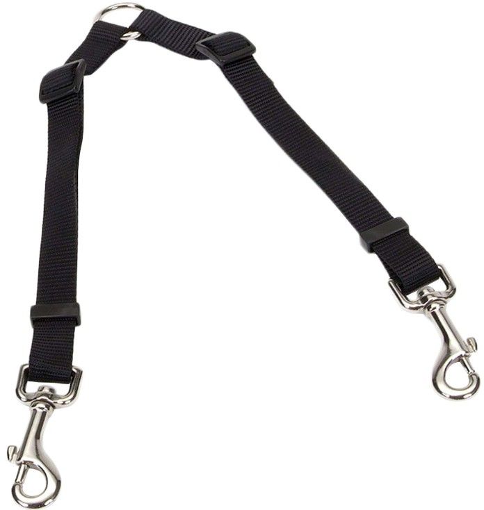 Picture of Coastal Pet 669BK36 36 x 0.75 in. Two Dog Adjustable Nylon Coupler&#44; Black