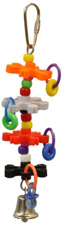 Picture of A&E Cage AE01207 Happy Beaks Tiny Rings & Stars Bird Toys