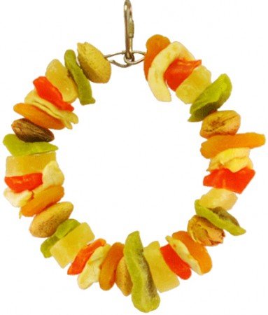Picture of A&E Cage AE01239 Happy Beaks Deluxe Fruit Ring Tropical Delight