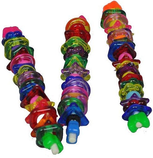 Picture of A&E Cage AE01322 Happy Beaks Acrylic Things & Lolly Pop Foot Toys