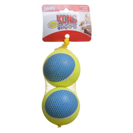 Picture of KONG AUT1 Ultra Squeakair Ball Dog Toy  Pack of 2