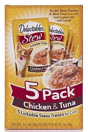 Picture of Hartz HZ15466 Delectables Stew Lickable Treat for Cats - Chicken & Tuna