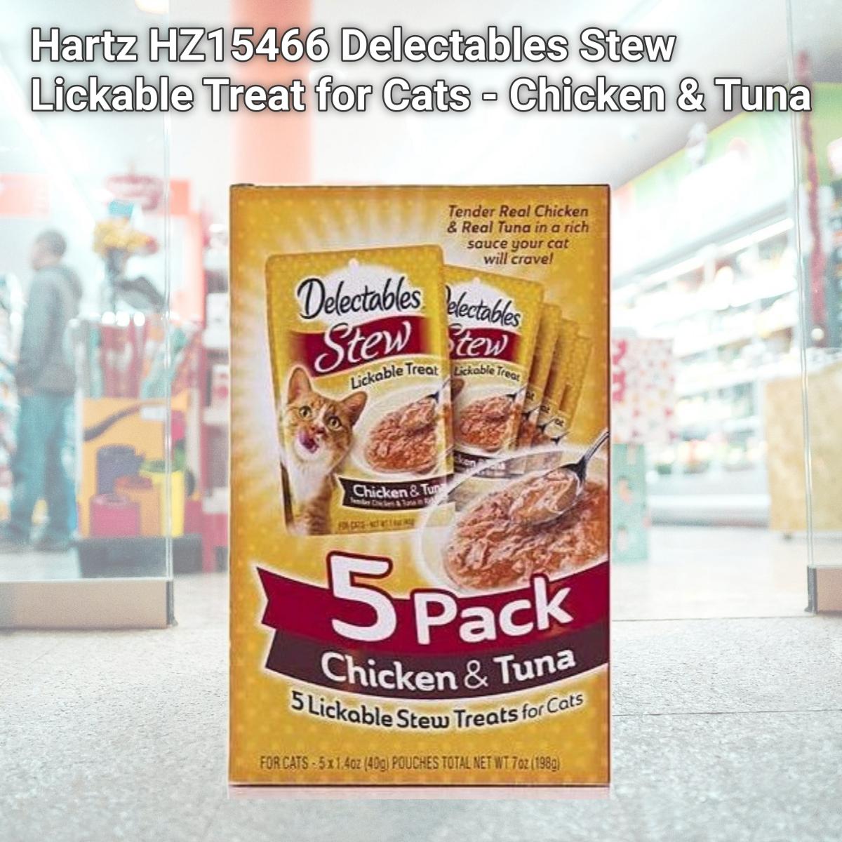 Picture of Hartz HZ15466 Delectables Stew Lickable Treat for Cats - Chicken & Tuna