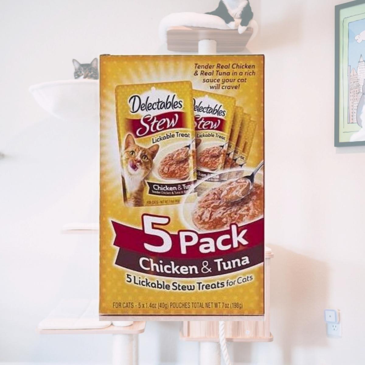 Picture of Hartz HZ15466 Delectables Stew Lickable Treat for Cats - Chicken & Tuna