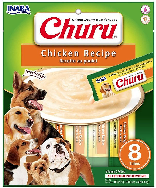 Picture of Inaba INA00899 Churu Chicken Recipe Creamy Dog Treat